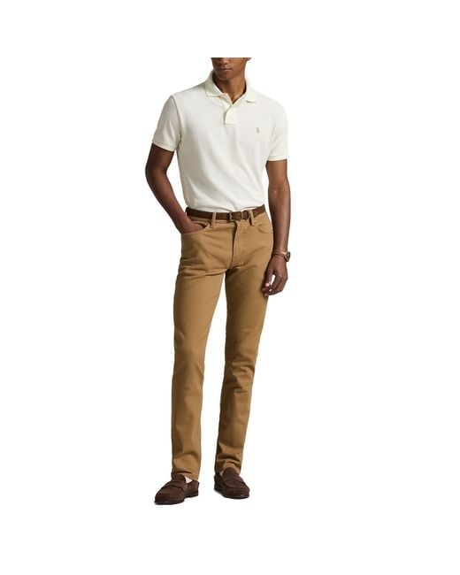Polo Ralph Lauren Natural Custom Short Sleeve Polo Shirt for men
