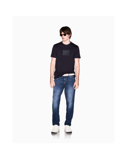 ARMANI EXCHANGE Blue T-Shirt for men