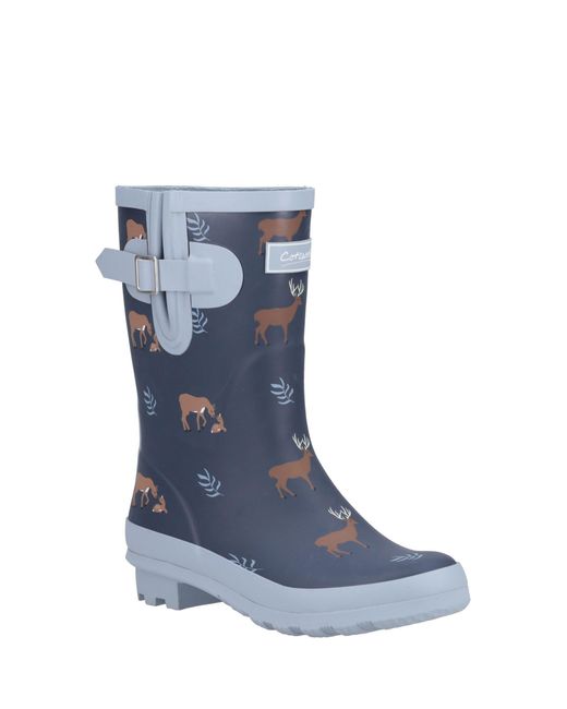 Cotswold Blue Woodland Mid Wellingtons