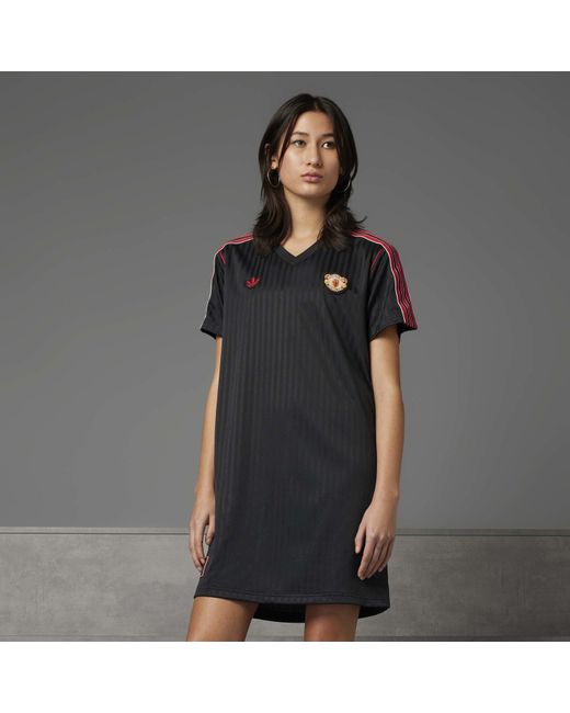 Adidas Black Mufc Icon T-Shirt Dress