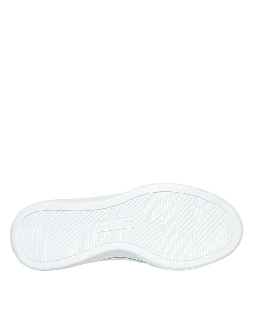 Skechers White Canvas Air Cooled Classic Low-Top Trainers
