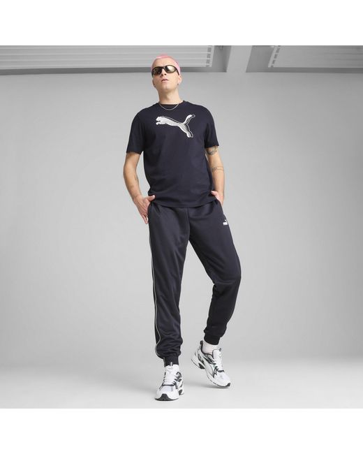 PUMA Blue Closed Hem Jersey Joggers for men
