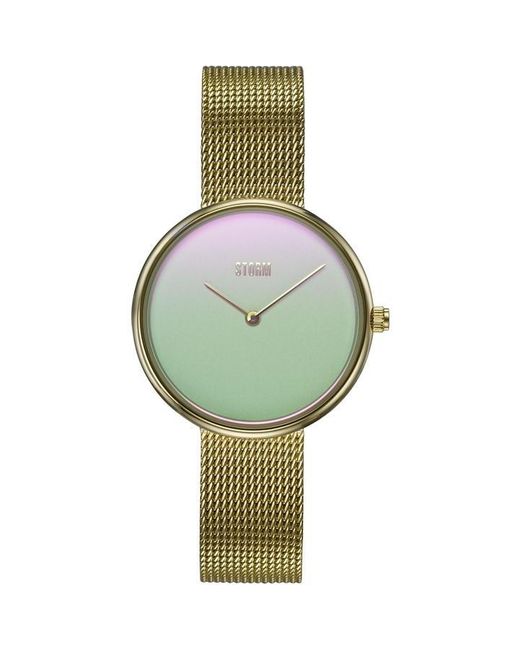 Storm Green Plated Stainless Steel Fashion Analogue Watch