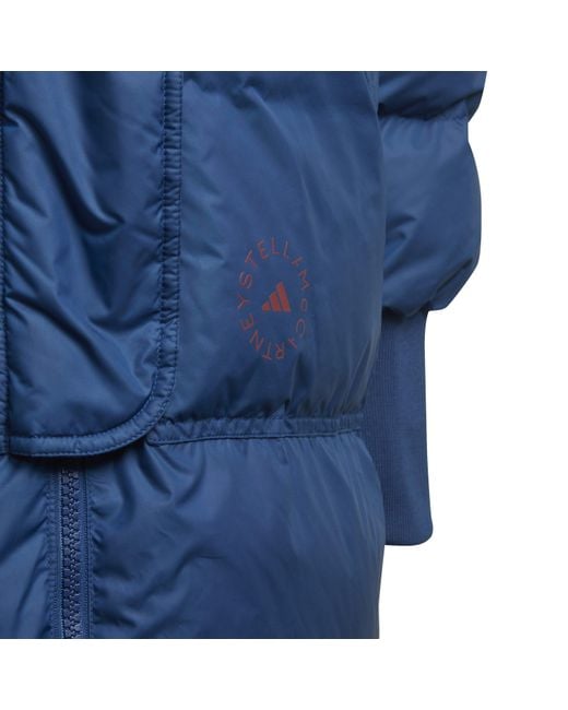 Adidas Blue Asmc Long Puffa Performance Training Jacket