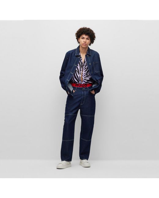 HUGO Blue Denim Jacket for men