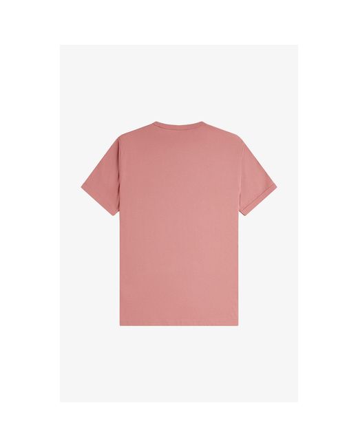 Fred Perry Red Ringer T-Shirt for men