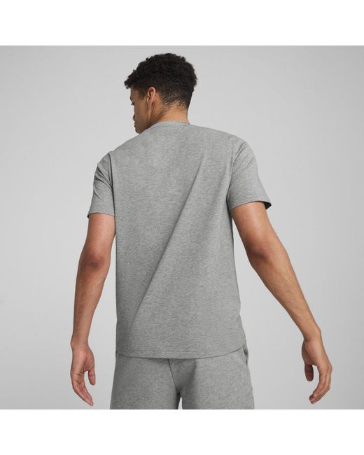 PUMA Gray Regular Fit T-Shirt for men
