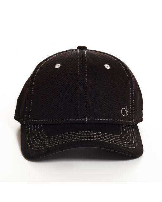 Calvin Klein Black Calvin Ck Golf Performance Mesh Cap for men