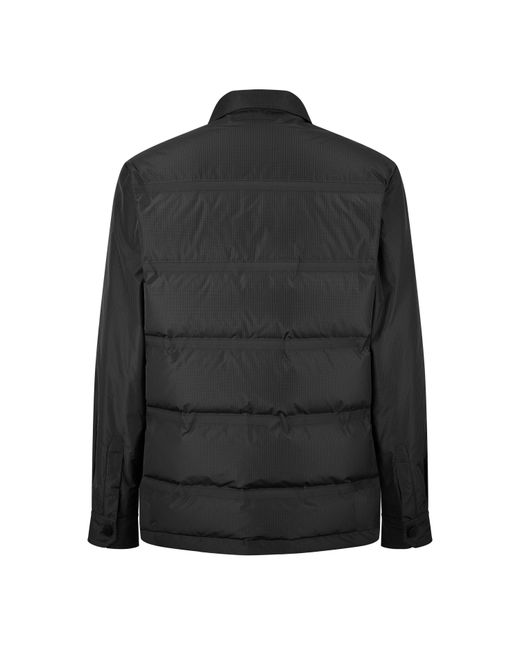 Brioni Black Plaid Long Sleeve Overshirt for men