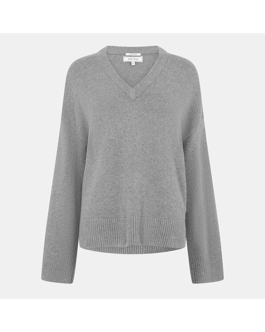 Jack Wills Gray Vintv Crew Neck Jumper