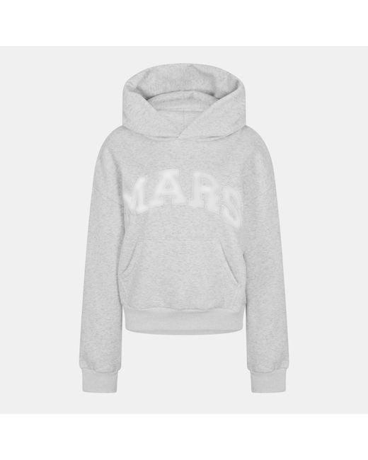 Mars the Label White Varsity Hoodie
