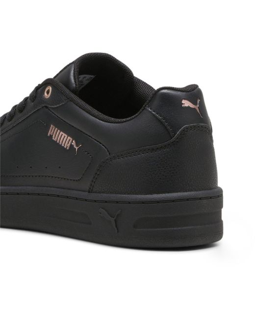 PUMA Black Court Classy Trainers