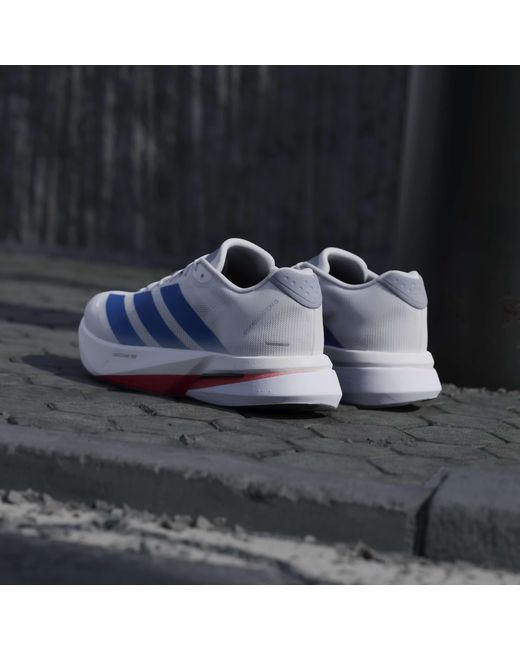 Adidas Blue Adizero Boston 13 Road Running Shoes for men