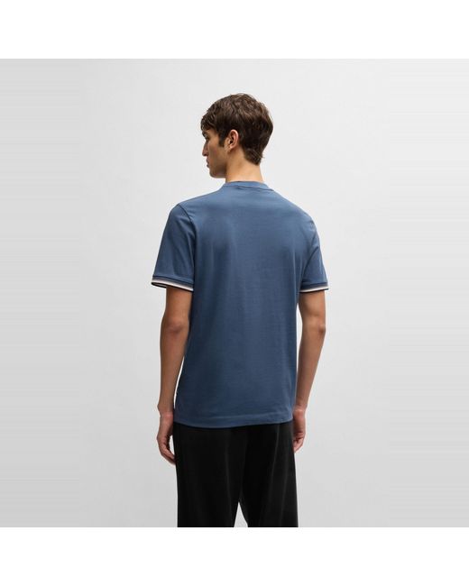 Boss Blue Hbb Thompson 04 Premium Cotton T-Shirt for men