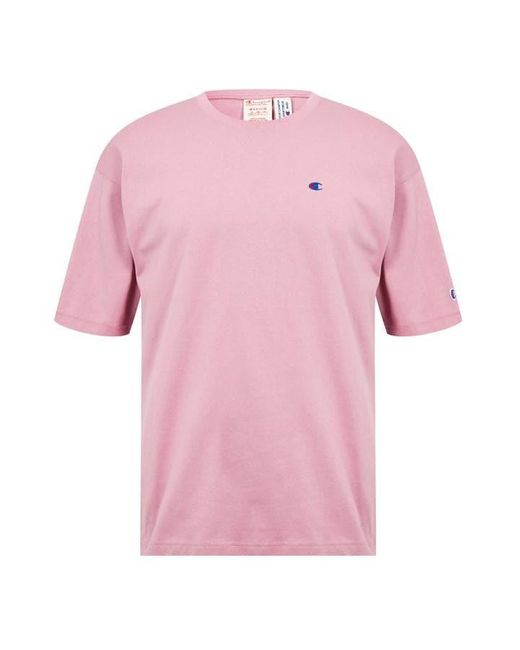 Champion Pink Reverse Weave Box Fit T-shirt for men