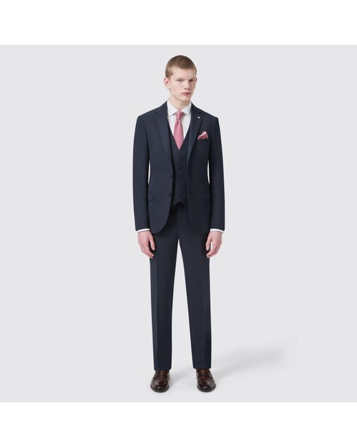 Twisted Tailor Blue Ellroy Slim Fit Jacket for men