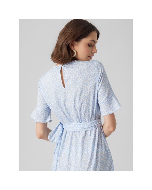 Vero Moda Blue Henna Mini Dress
