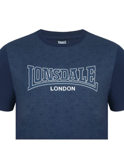 Lonsdale Blue Tee Shirt for men