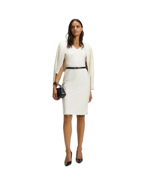 Boss White Damaisa Wrap Dress