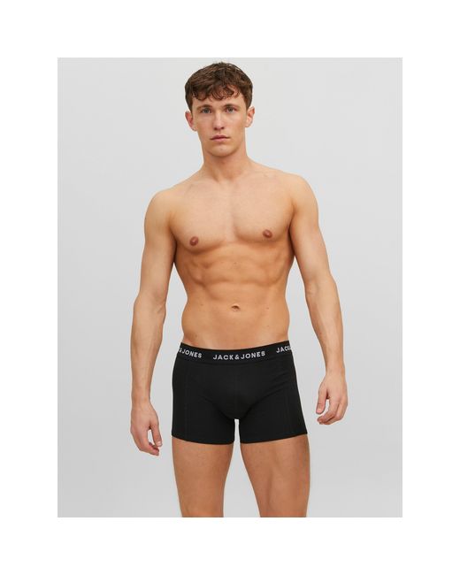 Jack & Jones Gray Anthony 3-pack Boxer Trunk for men