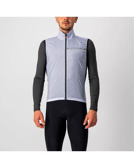 Castelli Blue Squadra Windproof Packable Sleeveless Gilet for men