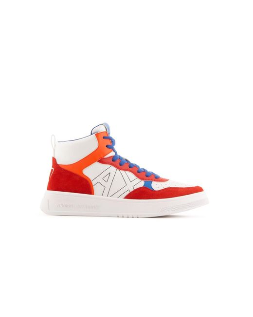 ARMANI EXCHANGE Red Trainers for men
