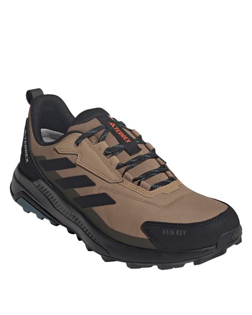 Adidas Brown Terrex Anylander Rain.Rdy Hiking Shoes for men