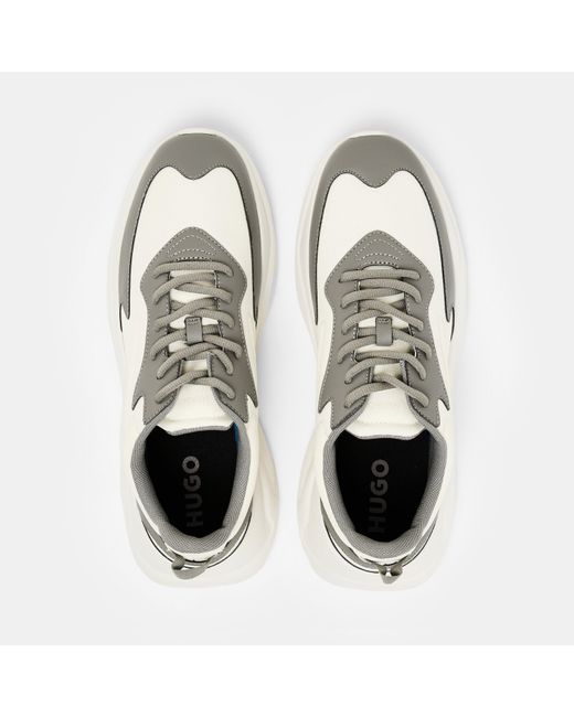HUGO White Leon Runners for men