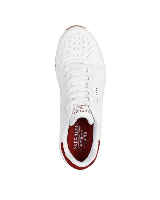 Skechers White Harry Kane Collab Bungee Lace Low-Top Trainers for men