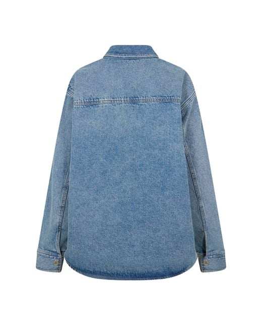 AMI Blue Denim Overshirt