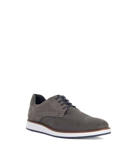 Dune Gray Beko Derby Shoes for men