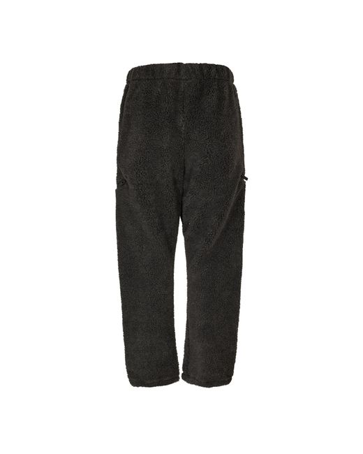 Fear Of God Black Open Hem Fleece Jogging Bottoms for men