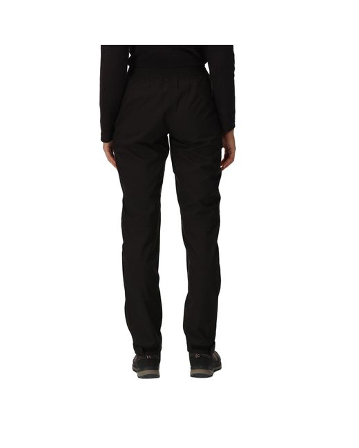 Regatta Black Highton Waterproof Overtrousers (long)