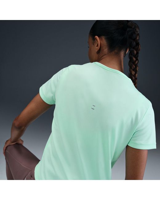Nike Green Tempo Dri-Fit Short-Sleeve Running Top
