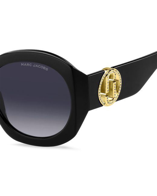 Marc Jacobs Black Round Sunglasses