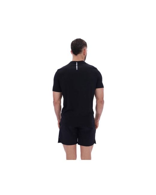 Ted Baker Black Sam Aeroflow Running T-Shirt for men