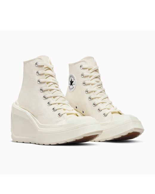 Converse White Chuck 70 De Luxe Wedge Heeled Sandals