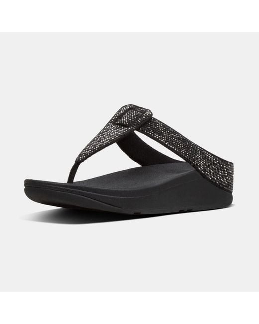 Fitflop Black Isabelle Toe Post Sandal