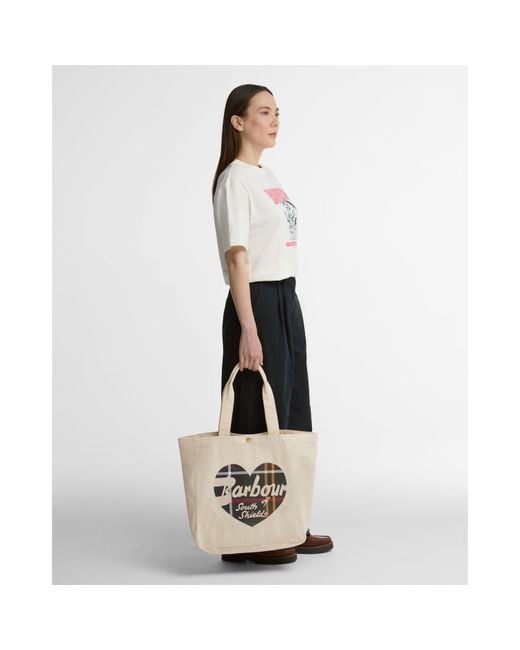 Barbour Metallic B.Li Heart Tote Ld64