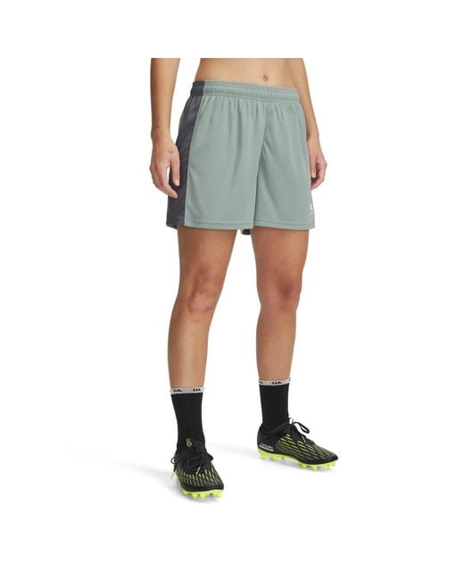Under Armour Blue Challenger Knit 4.5" Shorts Silica Castlerock