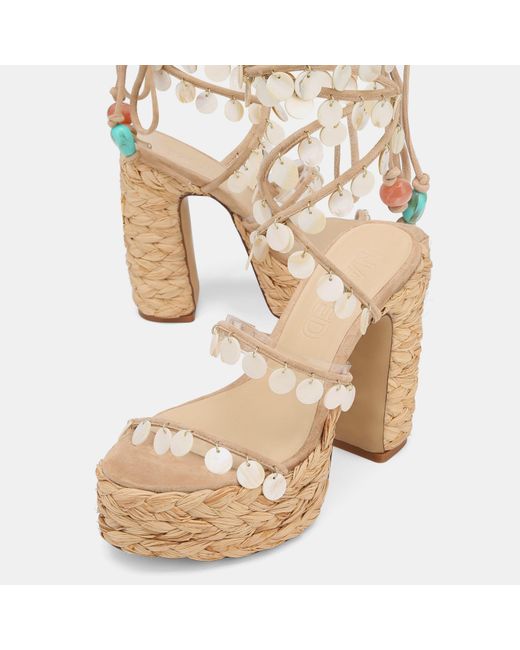 Naked Wolfe Metallic Platform Heeled Sandal