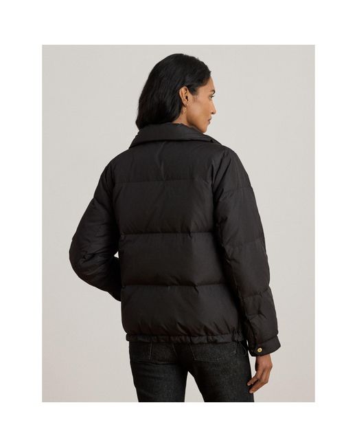 Ralph Lauren Gray Quilted Short Puffer Jacket