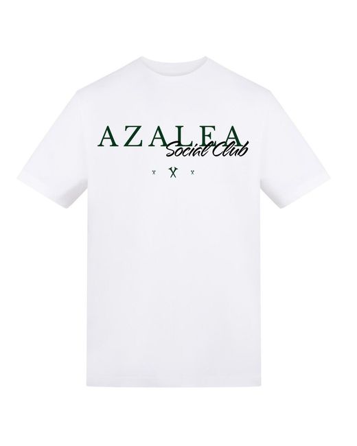 AWD White Adults Printed Golf Masters Tee