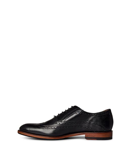 Oliver Sweeney Black Ledwell Traditional Perforated Brogues for men