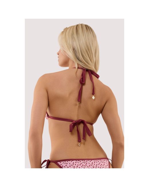 Peek & Beau Pink Wine Fuller Bust Triangle Bikini T