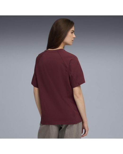 PUMA Purple Sport Relaxed Tee Oversized Fit T-Shirt