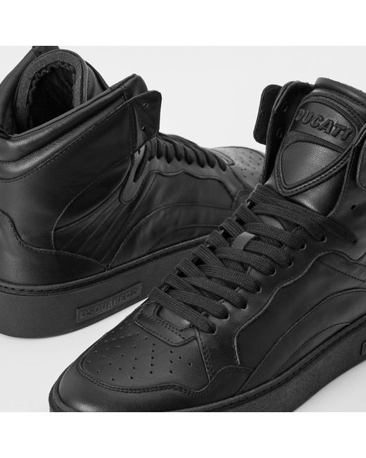 DSquared² Black High-Top Trainers for men
