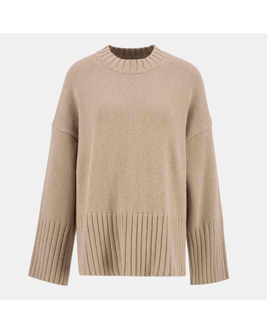 Barbour Brown Sophia Crew Neck Jumper