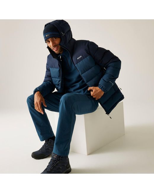 Regatta Blue Aldthorn Water-Resistant Quilted Jacket for men