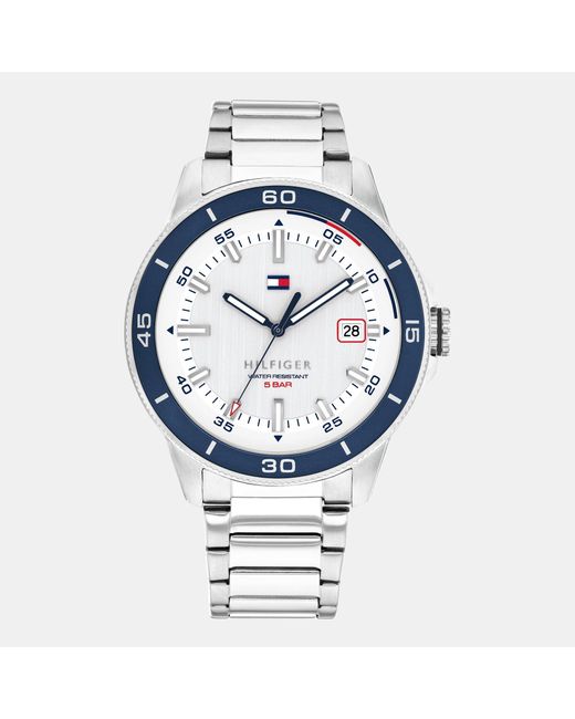 Tommy Hilfiger Metallic Stainless Steel Bracelet Watch for men